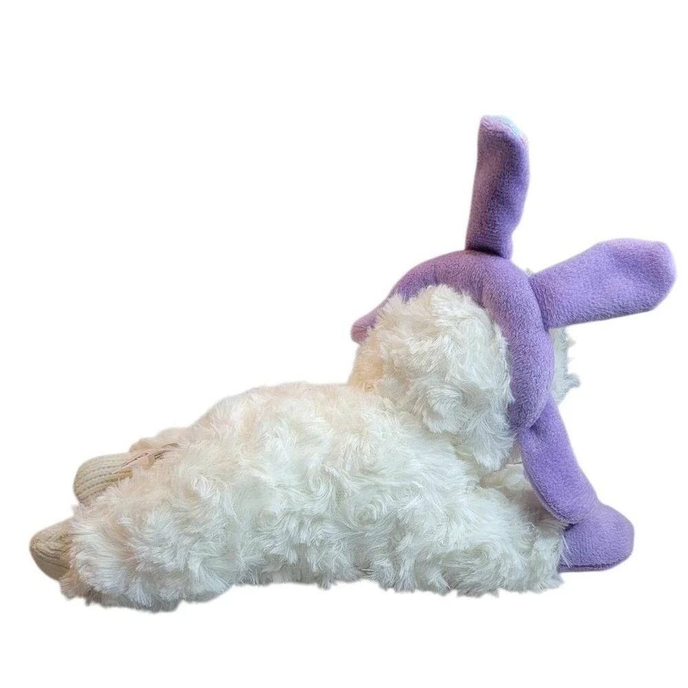 Multipet Lamb Chop Dog Toy Unisex Small White New Easter Bunny Ears Squeaker‎